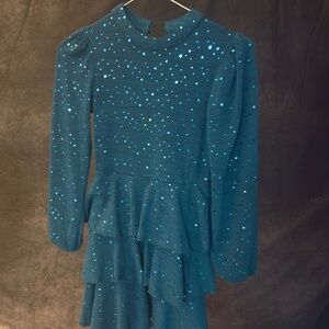 Speechless Green Velvet Dress size 8 kids